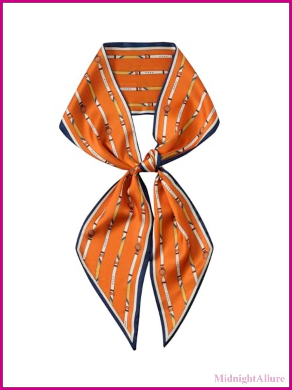 Skinny Satin Silky Long Scarf Hair Neck Wrap Multi-Purpose Fashion Scarves